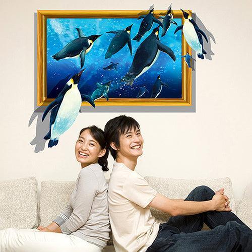 Lisslune | Playful 3D Animal Wall Stickers - Fun and Removable Home Decor