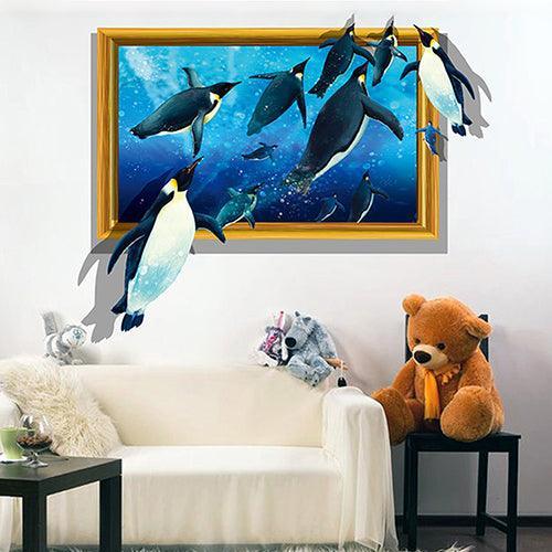 Lisslune | Playful 3D Animal Wall Stickers - Fun and Removable Home Decor