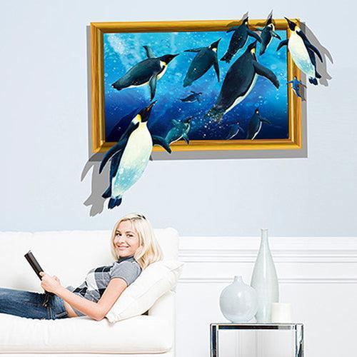 Lisslune | Playful 3D Animal Wall Stickers - Fun and Removable Home Decor