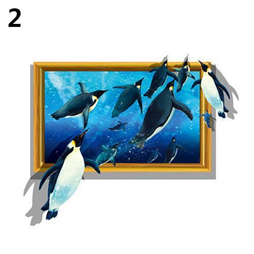 Lisslune | Playful 3D Animal Wall Stickers - Fun and Removable Home Decor