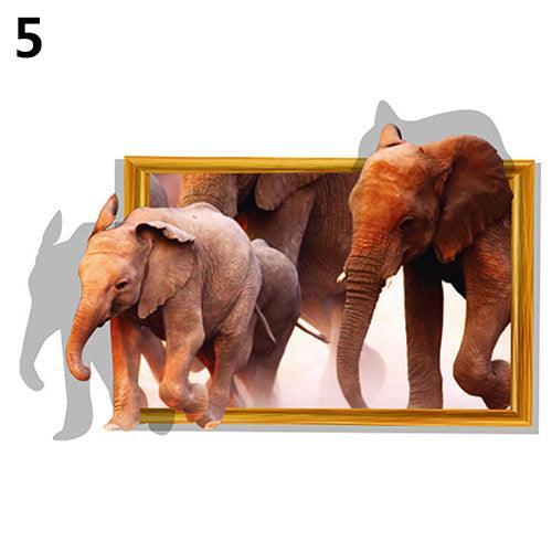 Lisslune | Playful 3D Animal Wall Stickers - Fun and Removable Home Decor