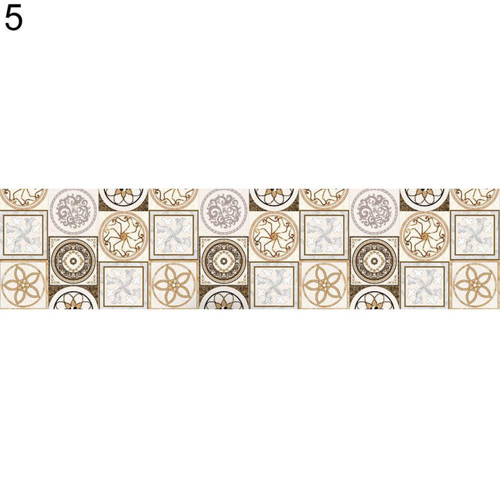 Lisslune | Mediterranean Flower Waterproof Wall Art Decals for Kitchen and Bathroom