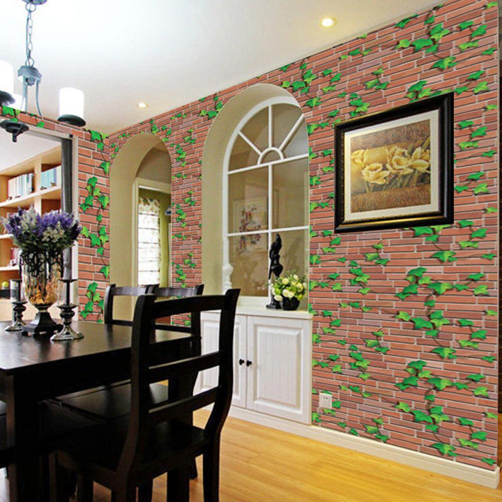 Lisslune | Contemporary PVC Brick Pattern Wall Decal for Stylish Kitchen and Bathroom Makeovers