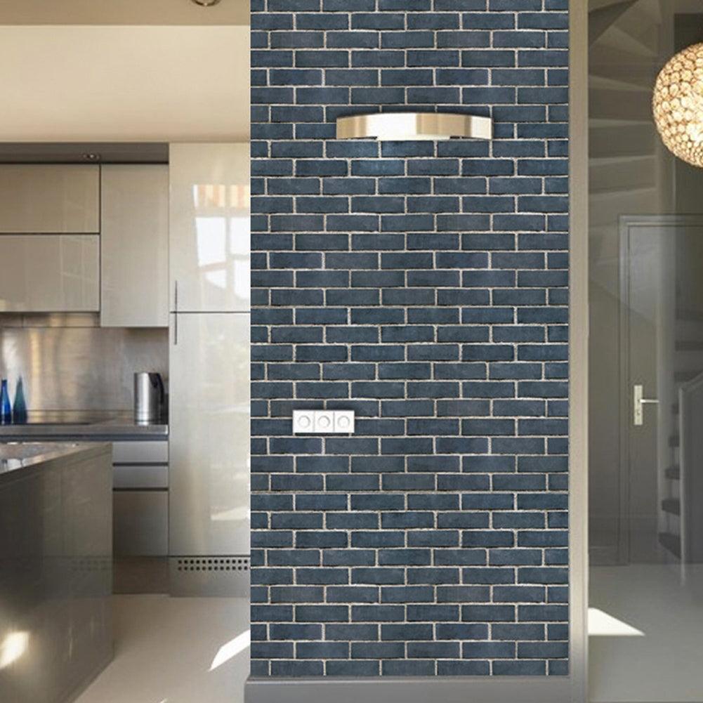 Lisslune | Contemporary PVC Brick Pattern Wall Decal for Stylish Kitchen and Bathroom Makeovers