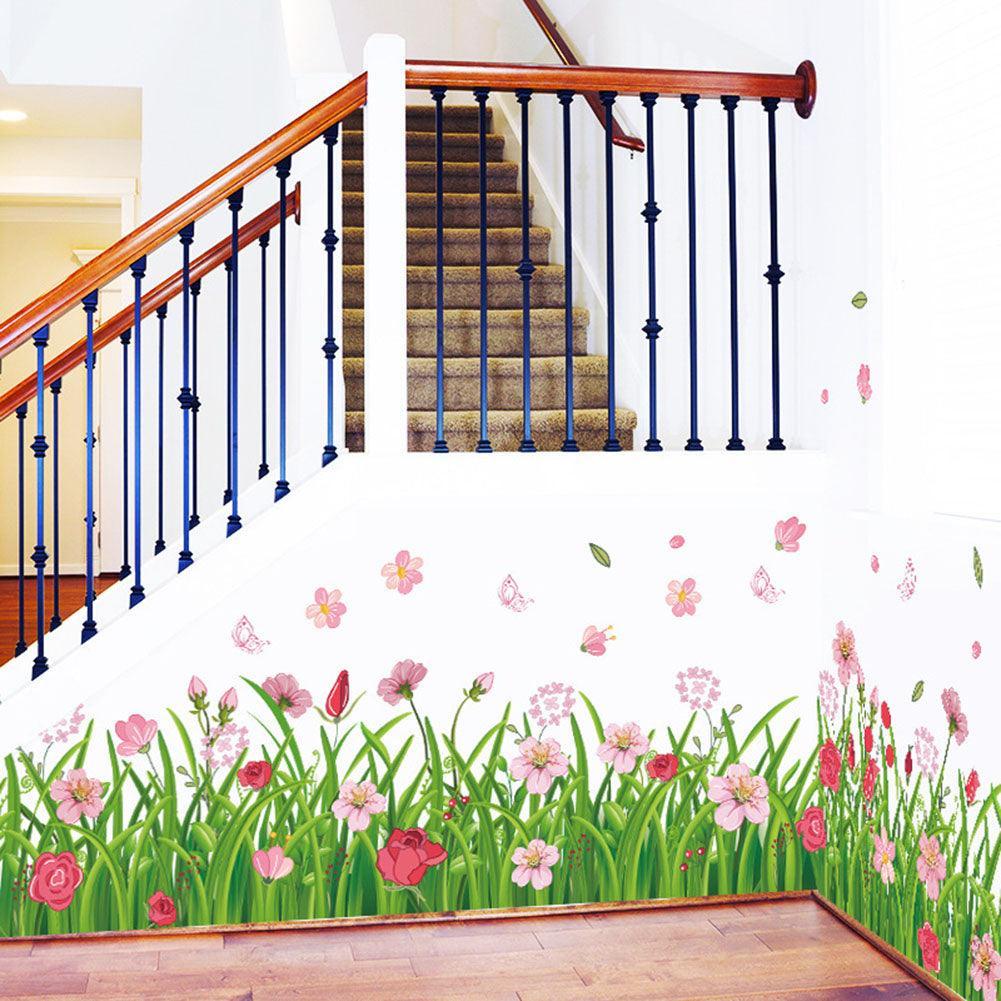 Lisslune | Playful Butterfly and Flower Wall Stickers - Elegant Home Decor Enhancements