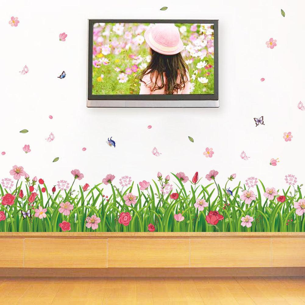 Lisslune | Playful Butterfly and Flower Wall Stickers - Elegant Home Decor Enhancements