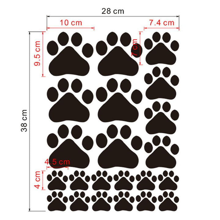 Lisslune | Funny Cartoon Animal Footprint Wall Stickers for Cheerful Kids' Decoration