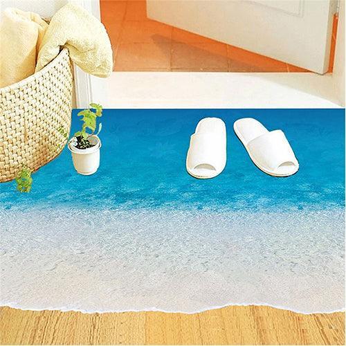 Lisslune | Transform Your Space with a Beautiful 3D Coast Beach Floor Sticker