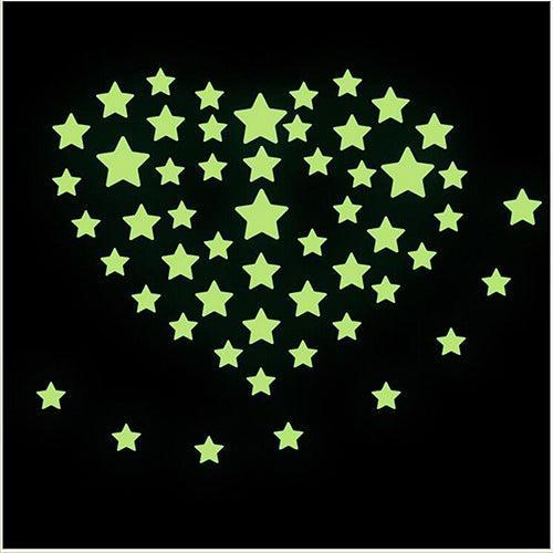 Lisslune | Mystic Dreamy Night Glow Star Sticker Collection - Funny Decoration for Kids