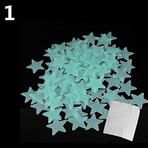 Lisslune | Mystic Dreamy Night Glow Star Sticker Collection - Funny Decoration for Kids