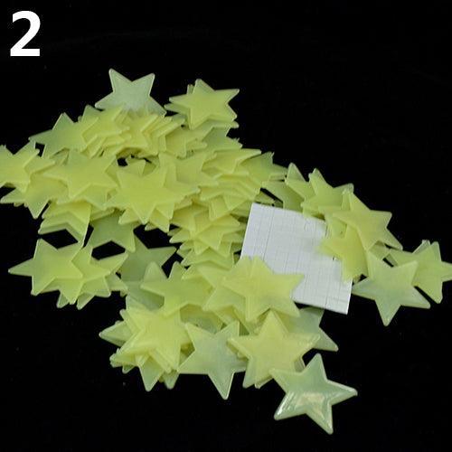 Lisslune | Mystic Dreamy Night Glow Star Sticker Collection - Funny Decoration for Kids