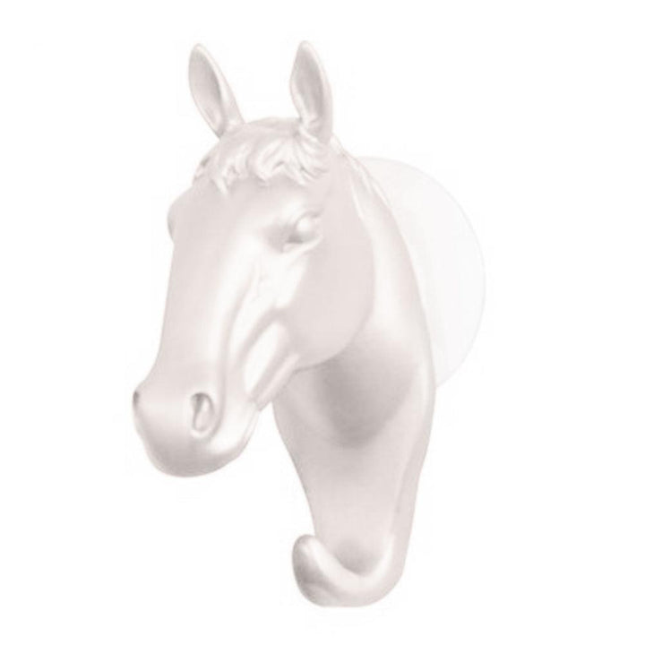 Lisslune | Contemporary Horse Head Wall Hook with Simple Suction Cup Mounting - Stylish and Functional