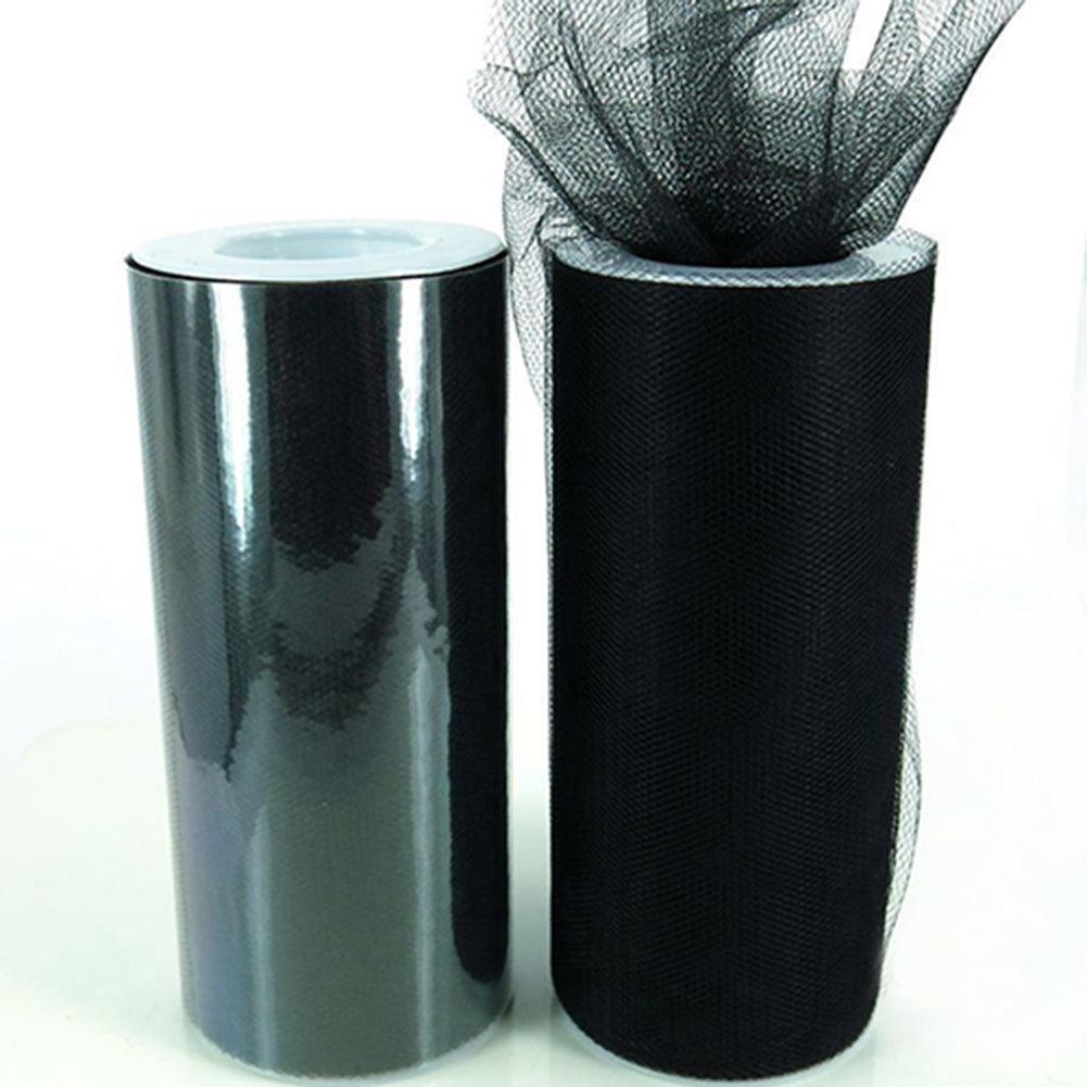 Lisslune | Luxurious Nylon Tulle Mesh Fabric Roll - Ideal for Weddings and Crafts - 6" x 25 Yards