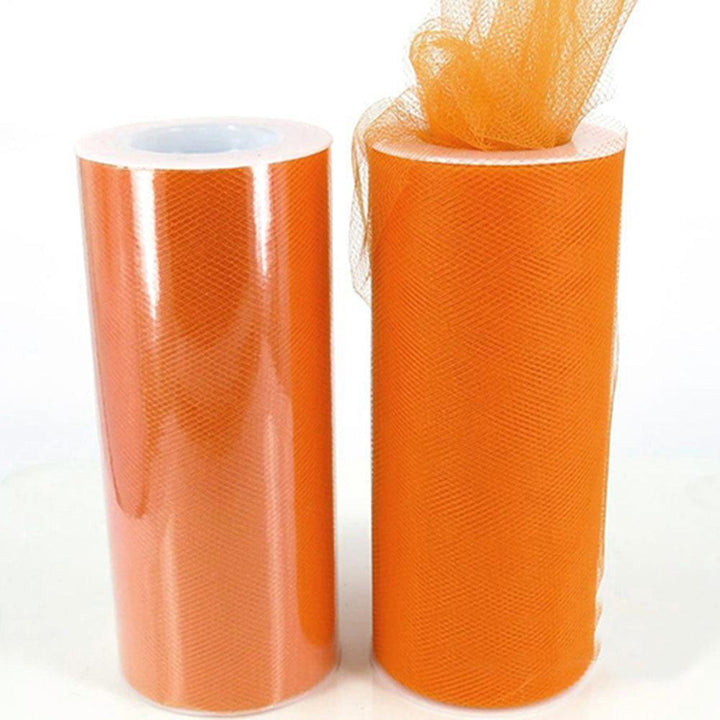 Lisslune | Luxurious Nylon Tulle Mesh Fabric Roll - Ideal for Weddings and Crafts - 6" x 25 Yards