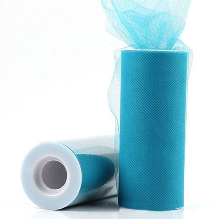 Lisslune | Luxurious Nylon Tulle Mesh Fabric Roll - Ideal for Weddings and Crafts - 6" x 25 Yards