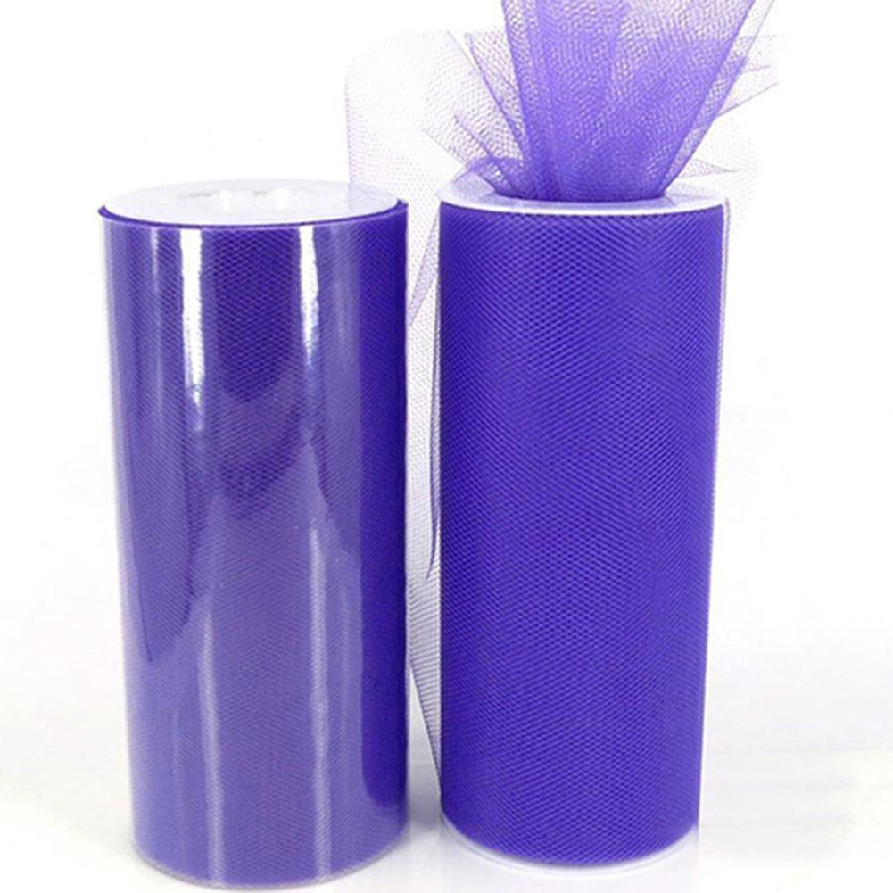 Lisslune | Luxurious Nylon Tulle Mesh Fabric Roll - Ideal for Weddings and Crafts - 6" x 25 Yards