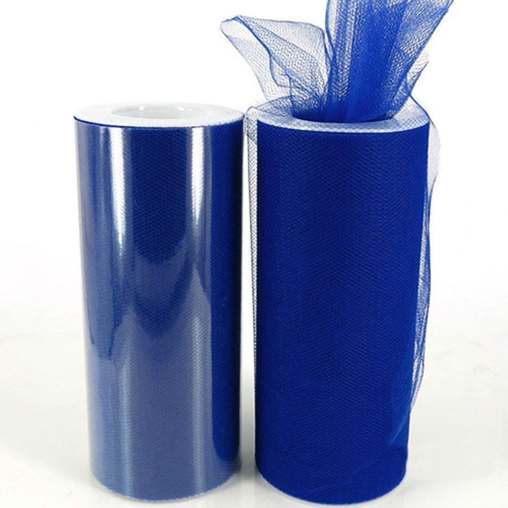 Lisslune | Luxurious Nylon Tulle Mesh Fabric Roll - Ideal for Weddings and Crafts - 6" x 25 Yards