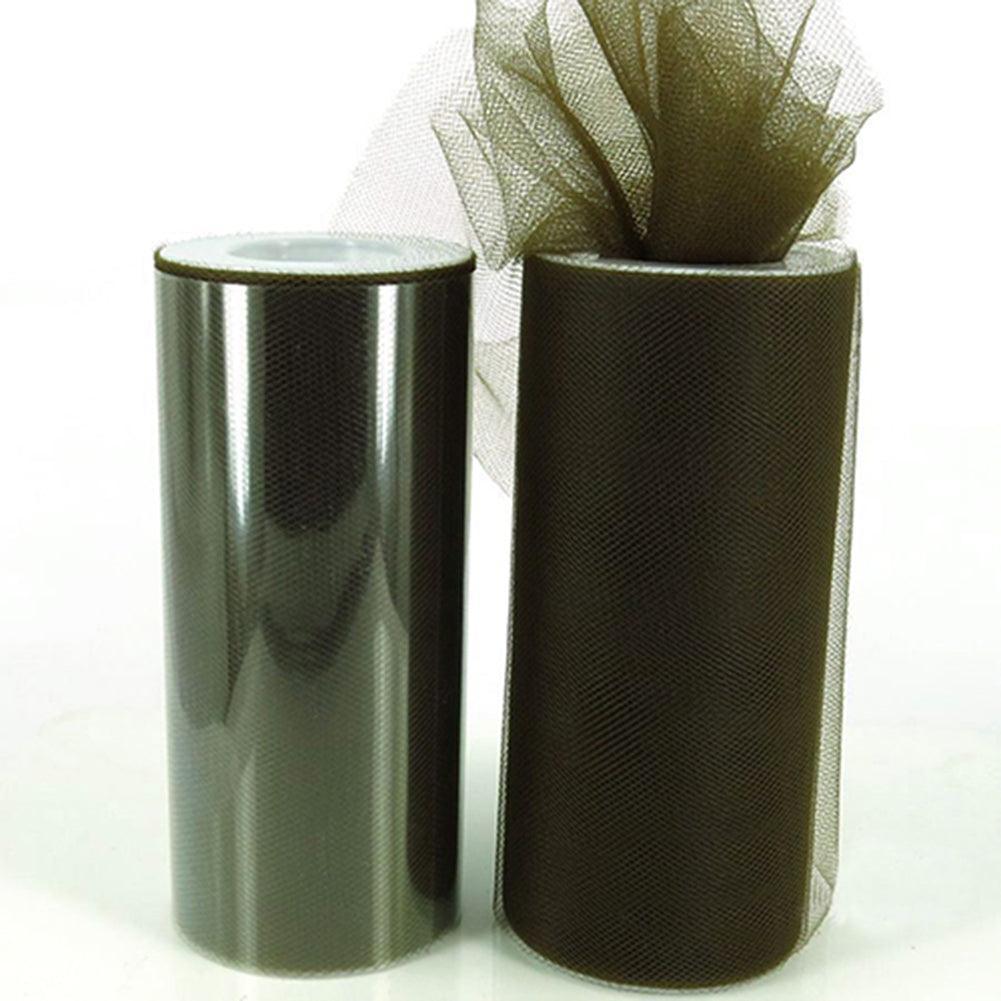 Lisslune | Luxurious Nylon Tulle Mesh Fabric Roll - Ideal for Weddings and Crafts - 6" x 25 Yards