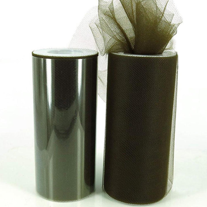 Lisslune | Luxurious Nylon Tulle Mesh Fabric Roll - Ideal for Weddings and Crafts - 6" x 25 Yards