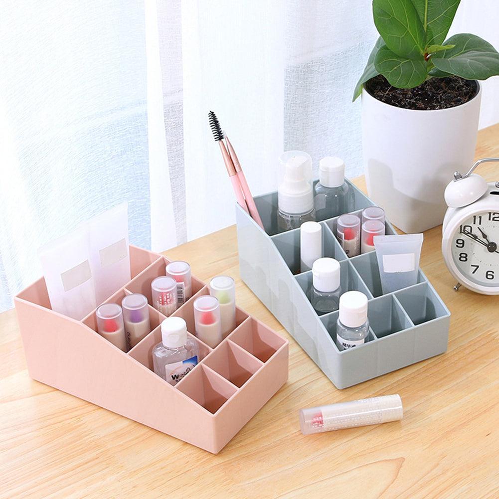 Lisslune | Stylish solid color makeup and jewelry organizer - Elegant compact storage solution for desk and vanity