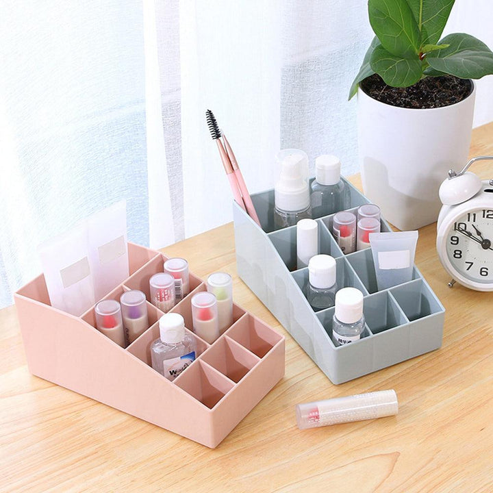 Lisslune | Stylish solid color makeup and jewelry organizer - Elegant compact storage solution for desk and vanity