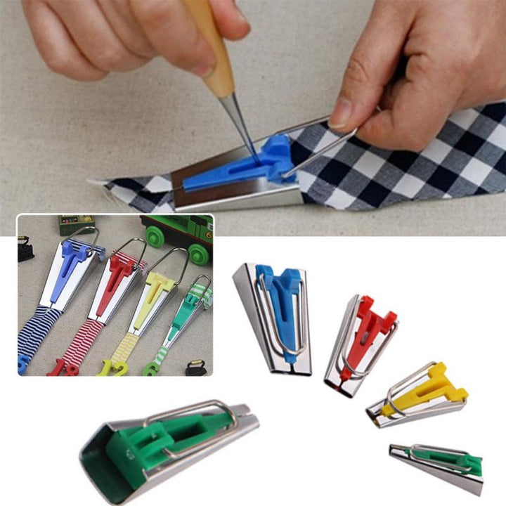 Lisslune | Sewing made easy: Comprehensive bias tape machine set for creative projects