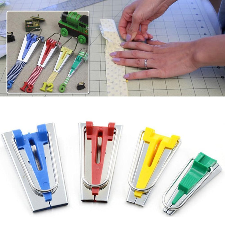 Lisslune | Sewing made easy: Comprehensive bias tape machine set for creative projects