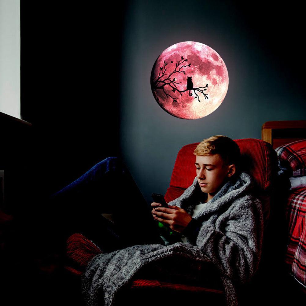 Lisslune | Mystical Nighttime Feline Glow-in-the-Dark Wall Decal Collection for Spooky Seasons