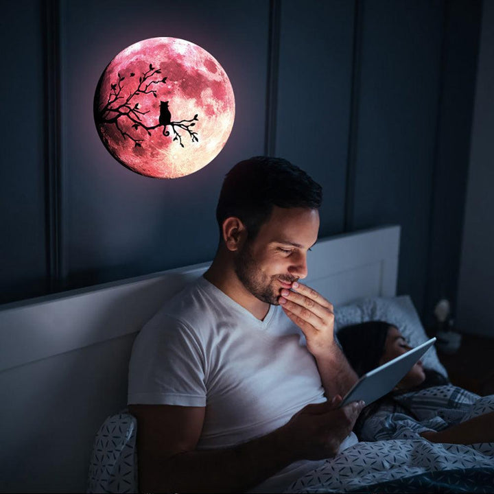 Lisslune | Mystical Nighttime Feline Glow-in-the-Dark Wall Decal Collection for Spooky Seasons