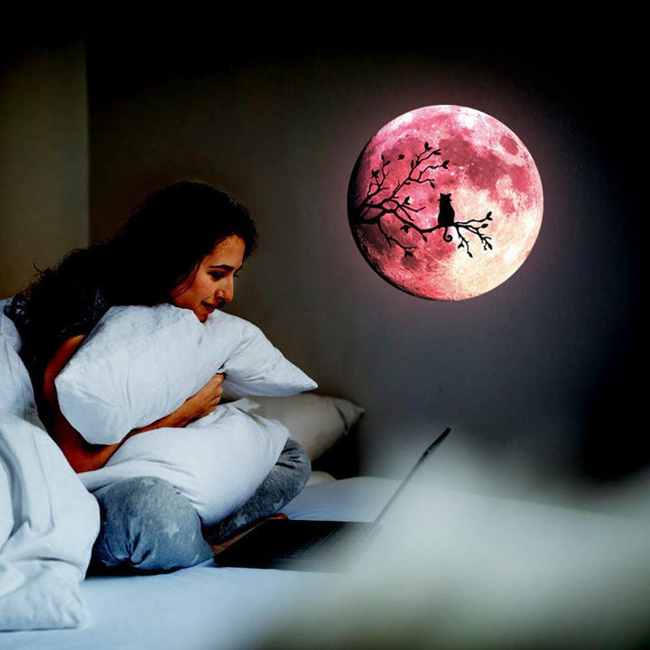 Lisslune | Mystical Nighttime Feline Glow-in-the-Dark Wall Decal Collection for Spooky Seasons