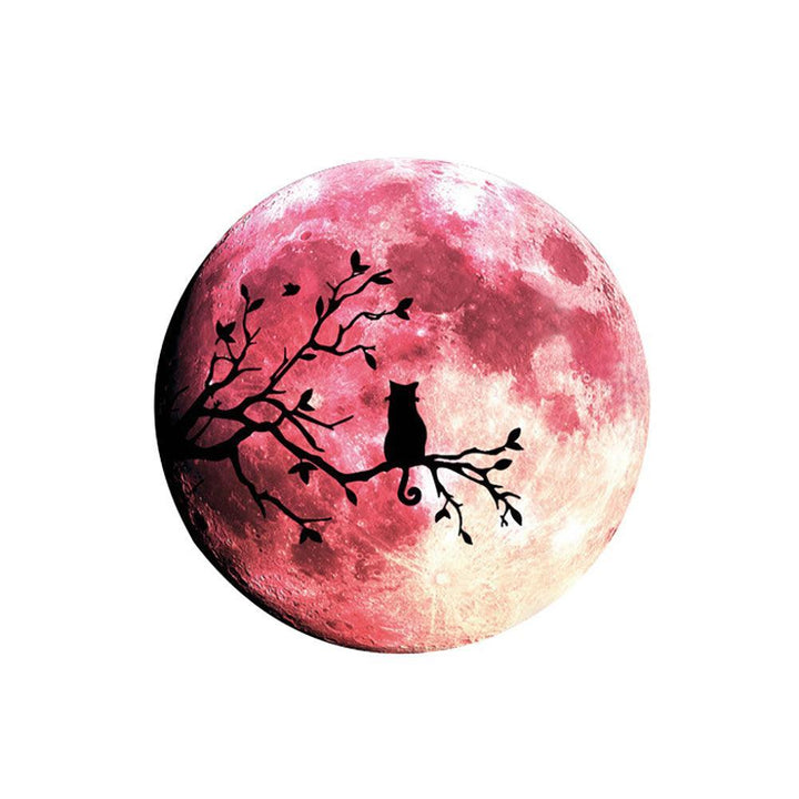 Lisslune | Mystical Nighttime Feline Glow-in-the-Dark Wall Decal Collection for Spooky Seasons