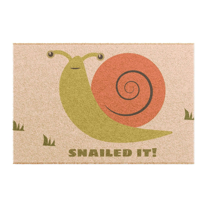 Lisslune | Adjustable Snail Welcome Mat - Eco-friendly grade-A tufted coconut fiber