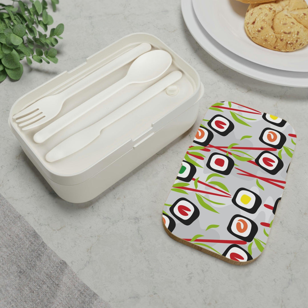Lisslune | Eco-Friendly Personalized Bento Box with Elegant Wooden Lid