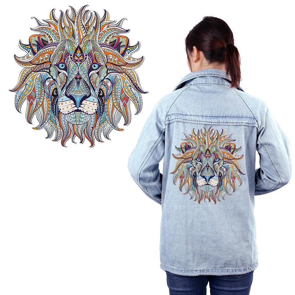 Lisslune | Dynamic 3D Lion King Iron-On Patch - Bold Accessory for Fashion Statements & Creative Projects