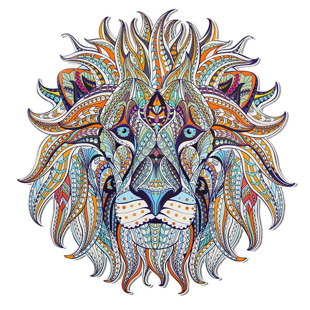 Lisslune | Dynamic 3D Lion King Iron-On Patch - Bold Accessory for Fashion Statements & Creative Projects