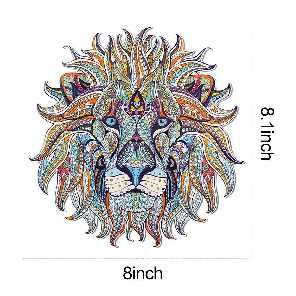 Lisslune | Dynamic 3D Lion King Iron-On Patch - Bold Accessory for Fashion Statements & Creative Projects