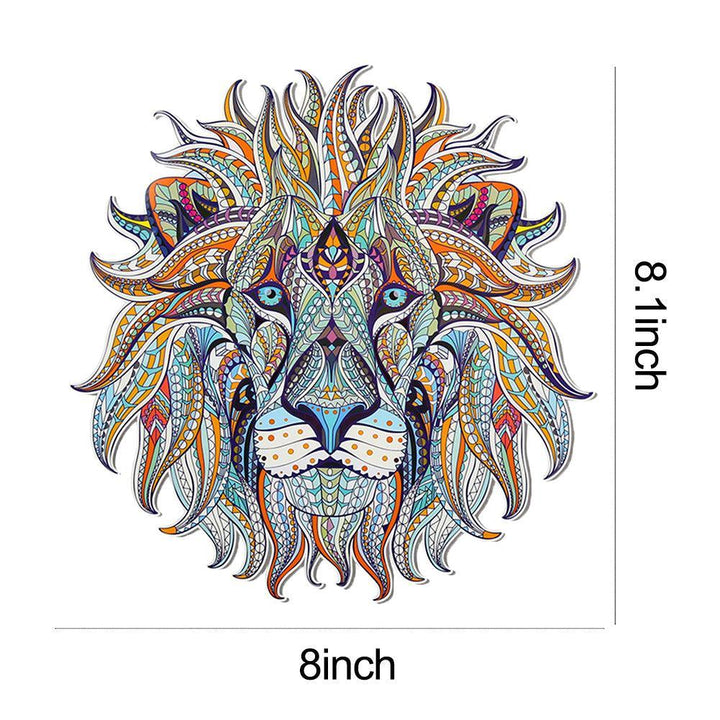 Lisslune | Dynamic 3D Lion King Iron-On Patch - Bold Accessory for Fashion Statements & Creative Projects