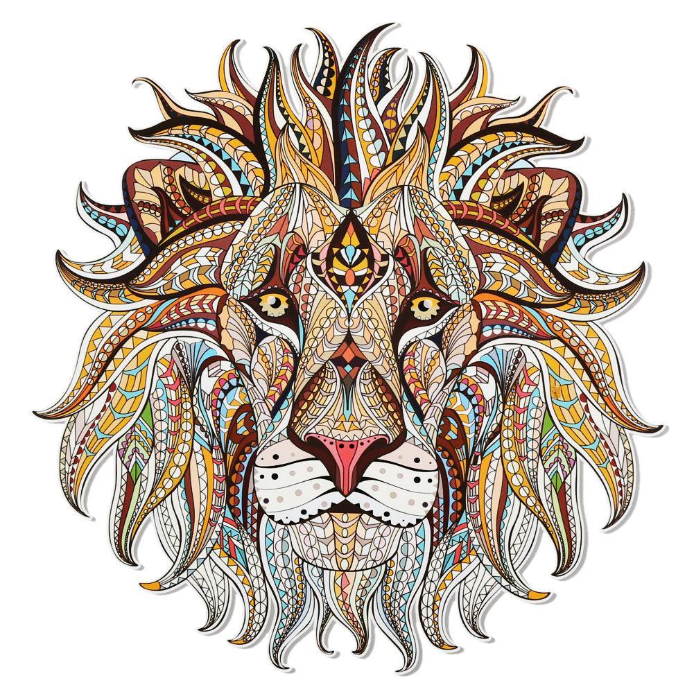 Lisslune | Dynamic 3D Lion King Iron-On Patch - Bold Accessory for Fashion Statements & Creative Projects