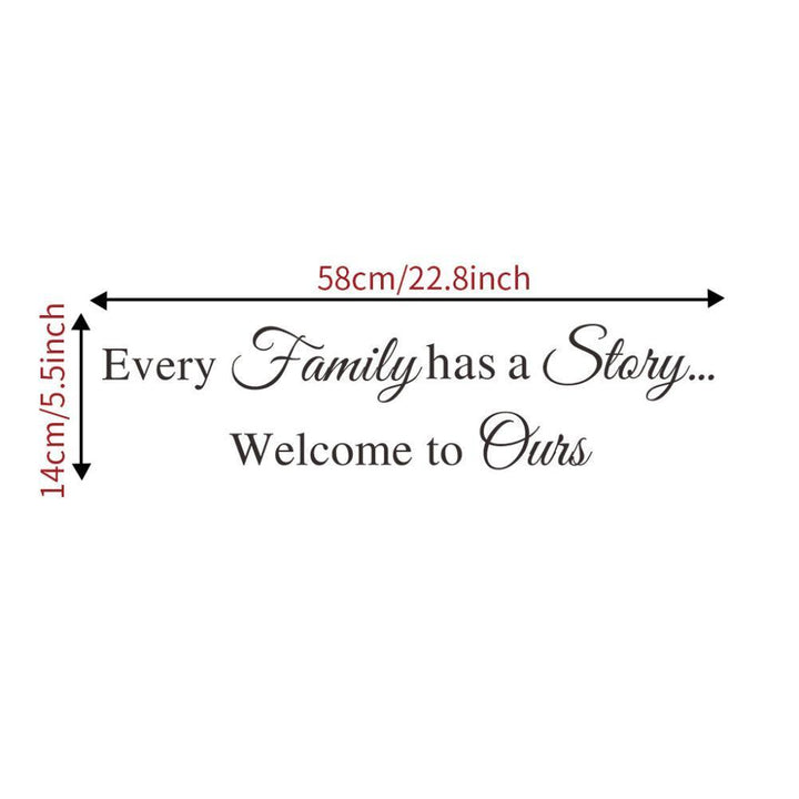 Lisslune | Sentimental Family Memories PVC Wall Art - Emotional Home Decor Accent
