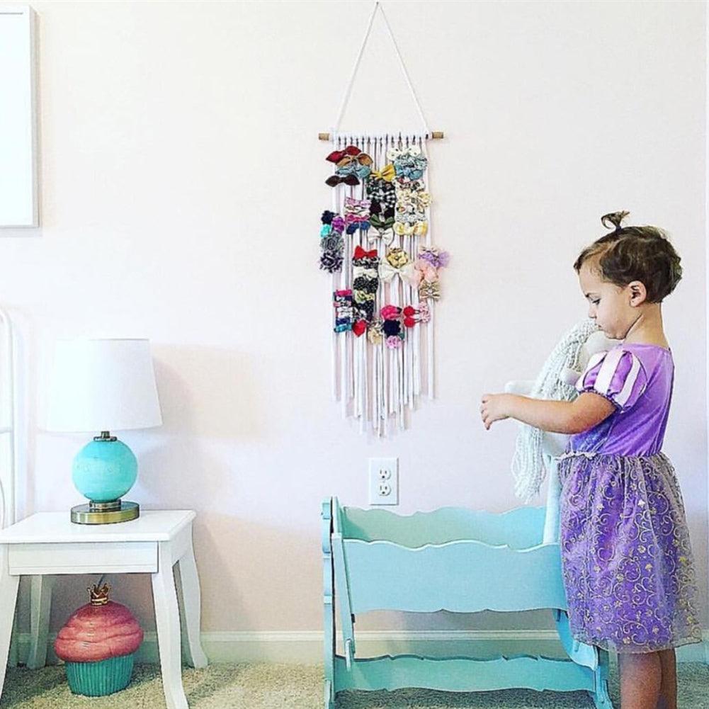 Lisslune | Stylish Boho Hair Accessory Organizer for the Children's Room