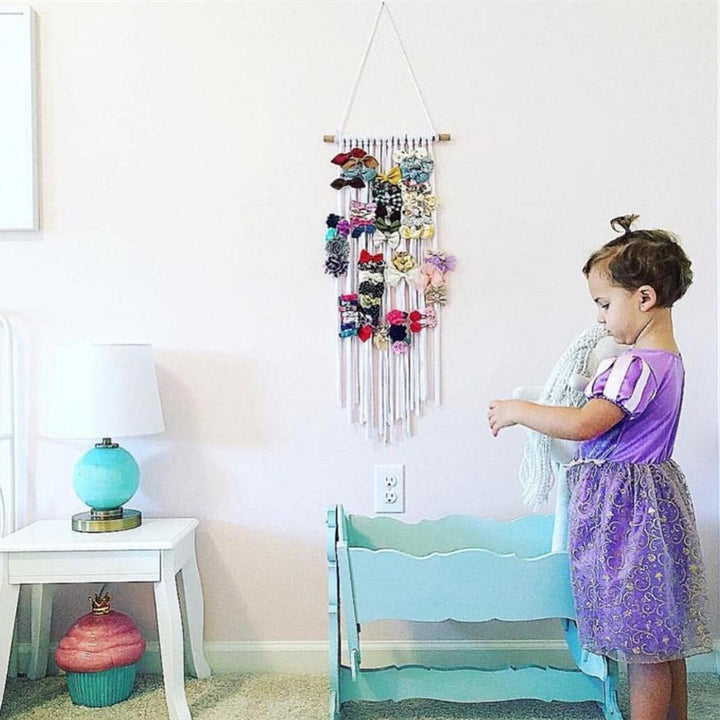 Lisslune | Stylish Boho Hair Accessory Organizer for the Children's Room