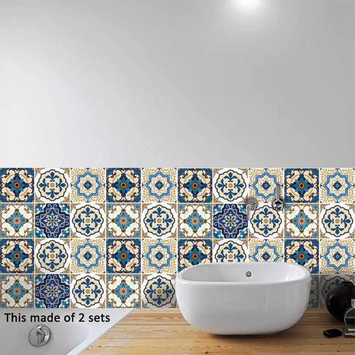 Lisslune | Moroccan Mosaic Wall Sticker Set - Stylish Home Decor Solution