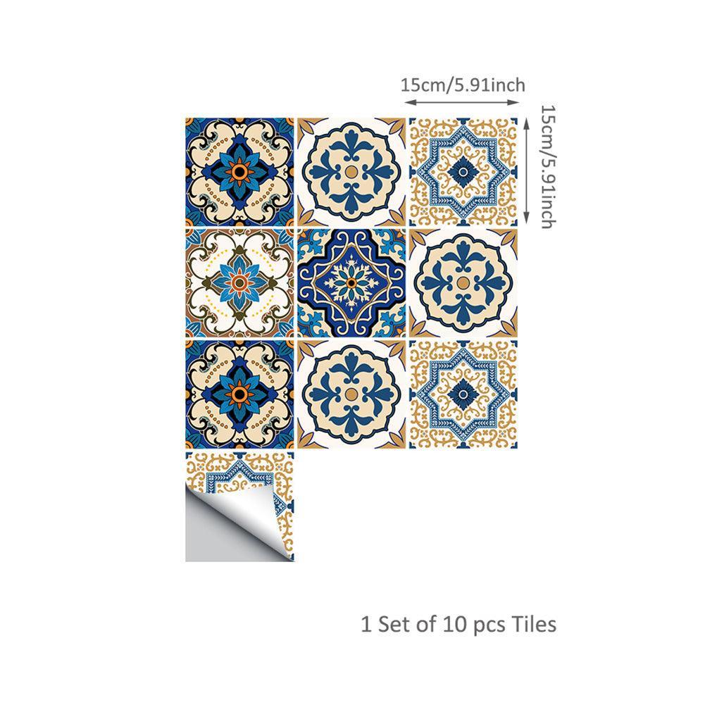 Lisslune | Moroccan Mosaic Wall Sticker Set - Stylish Home Decor Solution