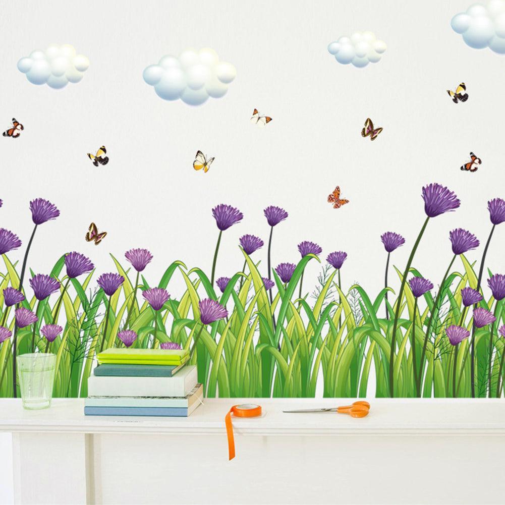 Lisslune | Vibrant Cornflower Butterfly PVC Wall Art - Natural Elegance for Home Decor