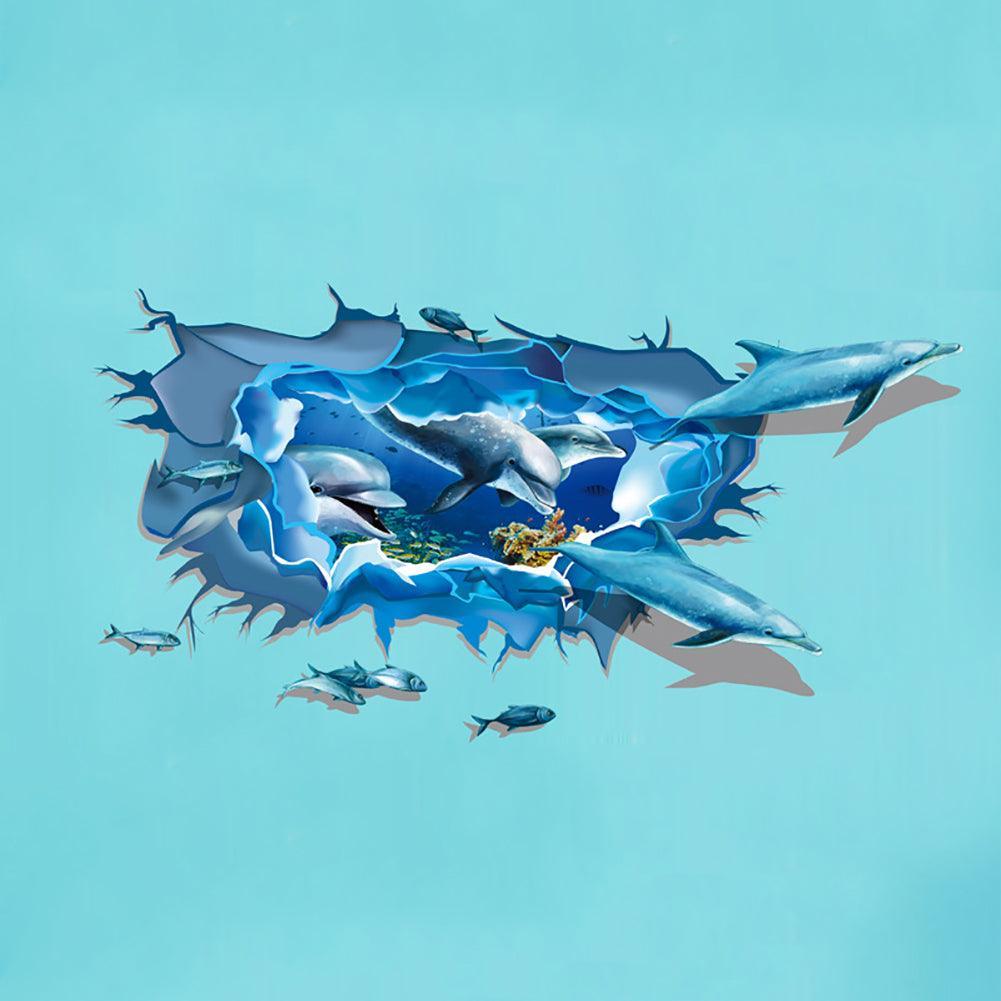 Lisslune | 3D Dolphin PVC Wall Decoration Stickers for Easy Home Transformation