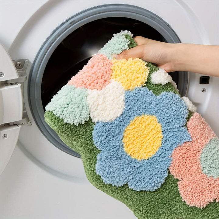 Lisslune | FlorSoft - Extra absorbent bath mat with floral pattern