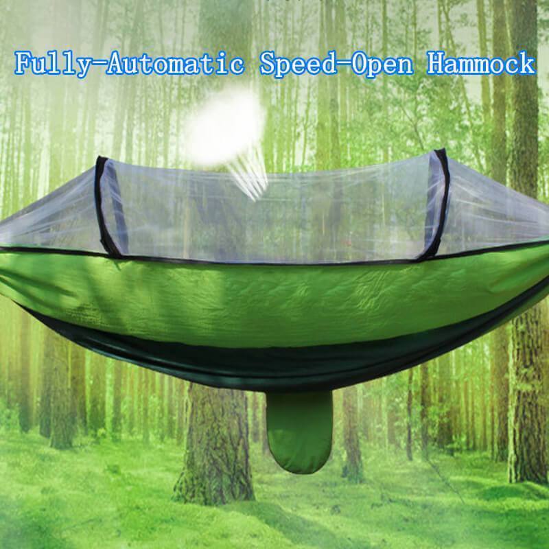 Lisslune | Fully automatic quick-opening hammock with net
