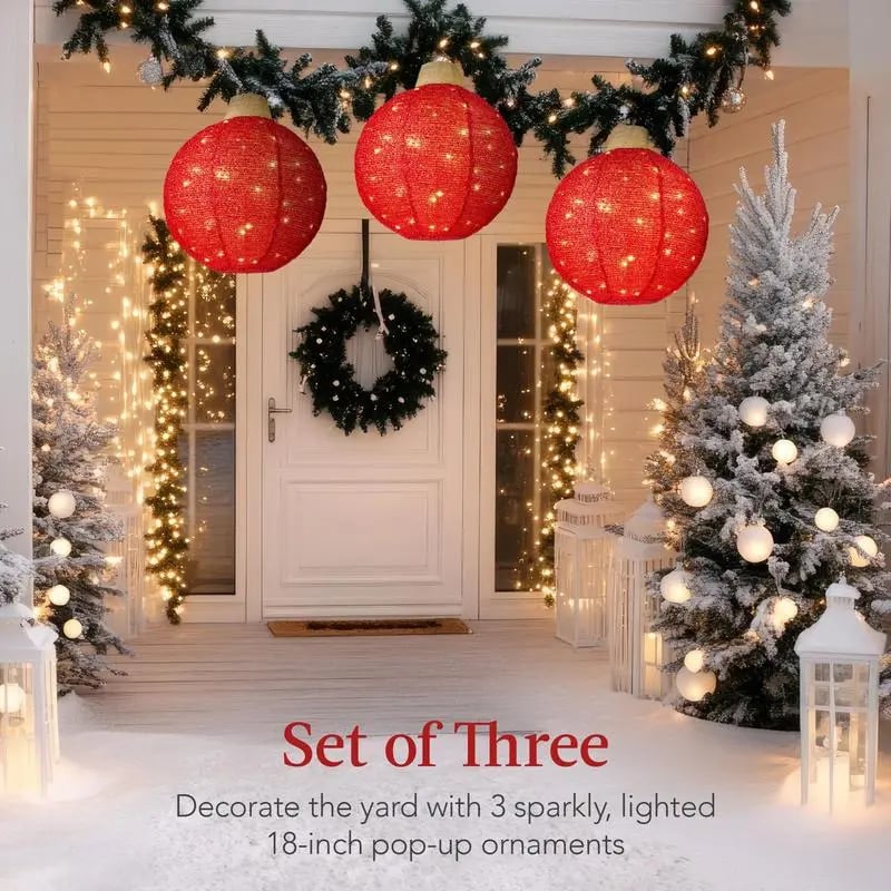 Lisslune | Hanging Pop-Up Outdoor Christmas Ornaments