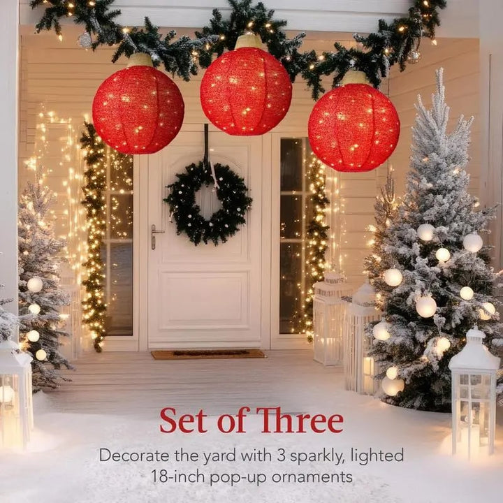 Lisslune | Hanging Pop-Up Outdoor Christmas Ornaments