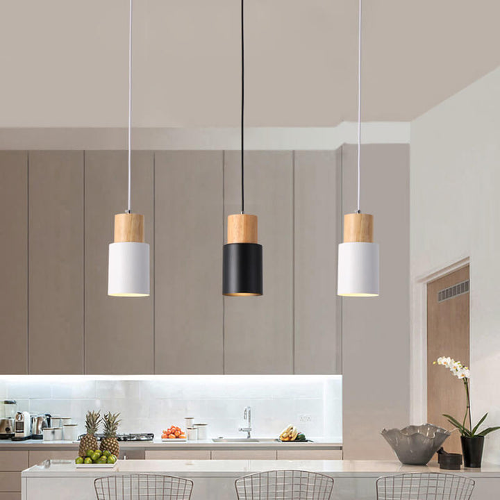 Lisslune | SinglePend - Nordic Macaron Cylinder Aluminium 1-flame LED pendant lamp